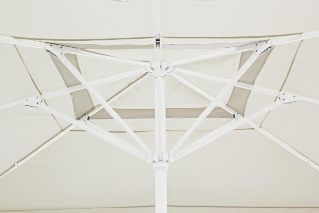 Ombrellone alluminio bianco grigio chiaro Alghero