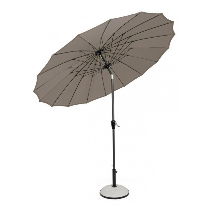 Ombrellone da giardino Atlanta cm 270x h240 con snodo Antracite-Tortora