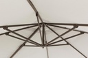Ombrellone da giardino con braccio Grigio/Beige DALLAS 300x300x h255 cm