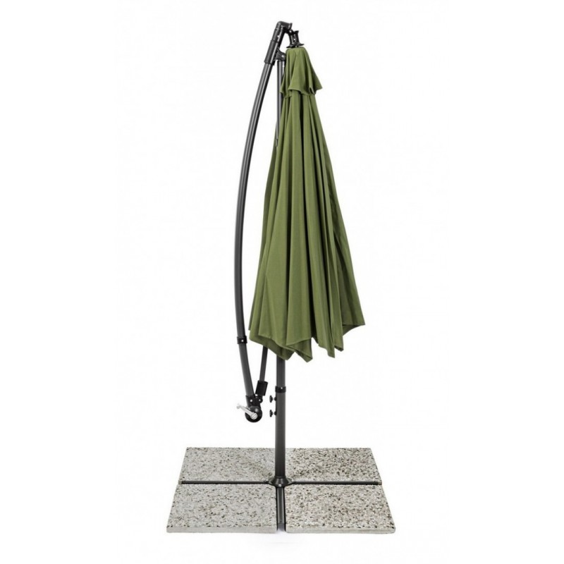 Ombrellone da giardino con braccio a 360°Texas cm 300x h260 Antracite-Olive iperbriko