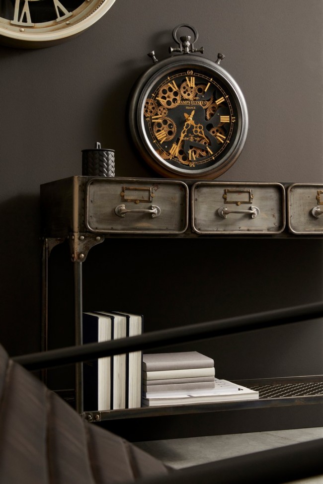 Orologio Parete Engrenage Nero D40  