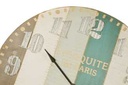 Orologio legno bianco azzurro Øcm 113,5 x 6