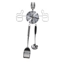 Orologio metallo posate argento cm 58x33
