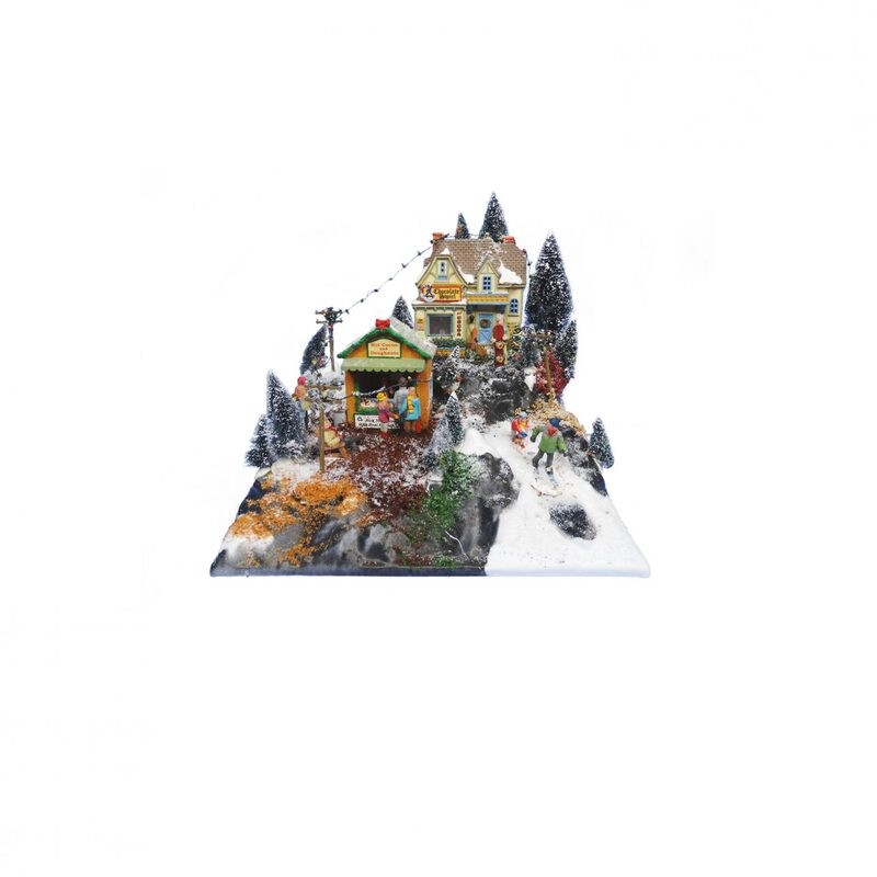 PAESAGGIO MINI PISTA DA SCI 39*38CM
