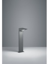 Paletto Da Esterno Led Alluminio Antracite IP54 Con Sensore Movimento Nelson Trio Lighting