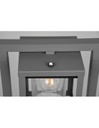 Palo Alto Lanterna Cilindro Vetro Lunga Antracite IP44 Sensore Crepuscolare Trio Lighting