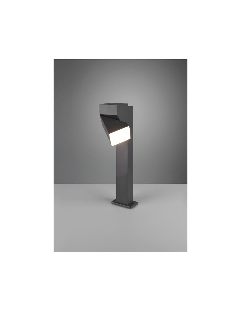 Palo Basso Led Orientabile Avon Alluminio Antracite IP54 Trio Lighting