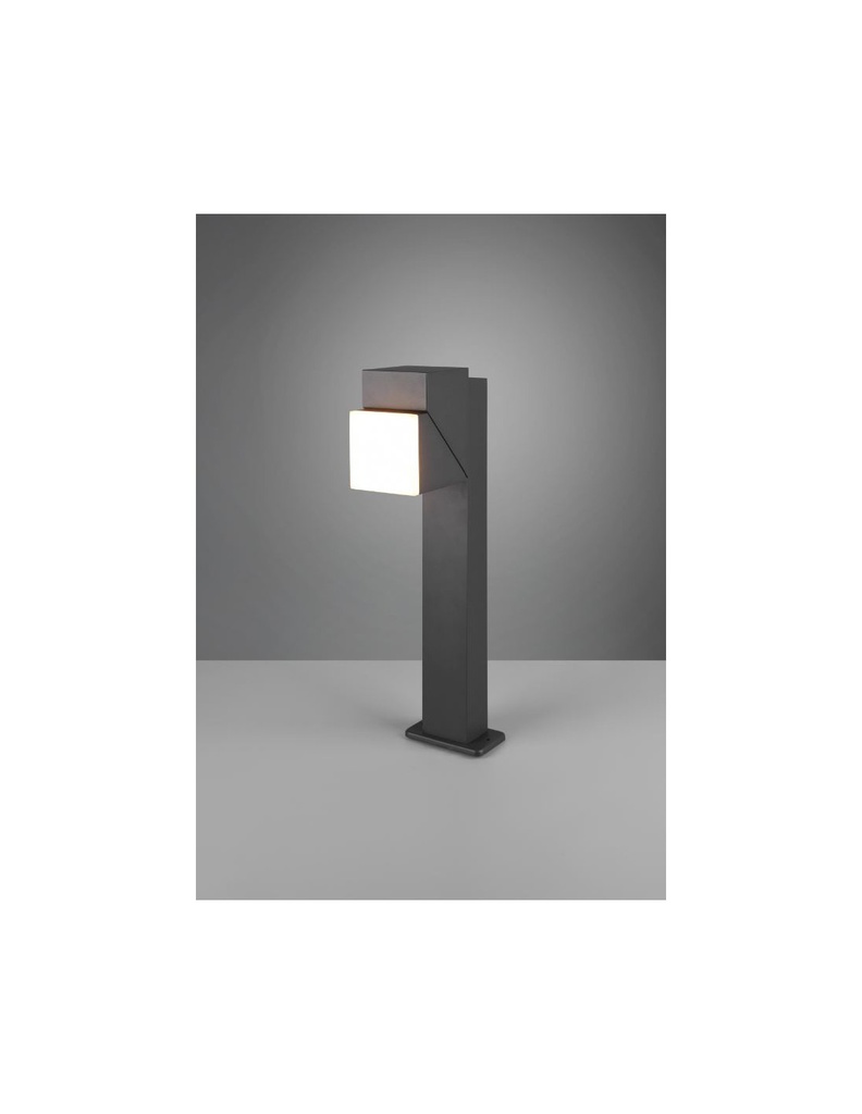 Palo Basso Led Orientabile Avon Alluminio Antracite IP54 Trio Lighting