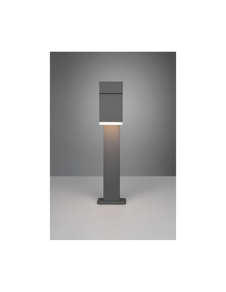 Palo Basso Led Orientabile Avon Alluminio Antracite IP54 Trio Lighting