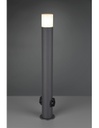 Palo Da Esterno Hoosic 1xE27 Con 2 Prese Schuko Antracite H80 cm IP44 Trio Lighting