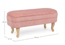 Panca Contenitore Rosa apribile portatutto cm 102
