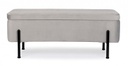 Panca contenitore kira naturale grigio chiaro cm 110