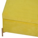 Panca contenitore velluto giallo cm 115x40h45