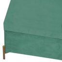 Panca contenitore velluto verde salvia cm 115x40h45