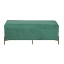 Panca contenitore velluto verde salvia cm 115x40h45