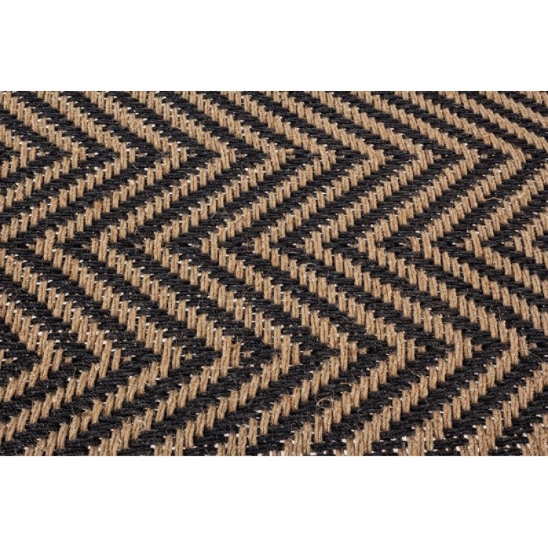 Panca etnica in legno Nero KHAT TAMIL 176x86x h46 cm