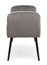 Panca grigio in velluto stile design
