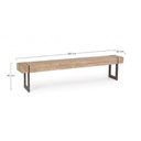 Panca industriale urban Garrett legno acciaio