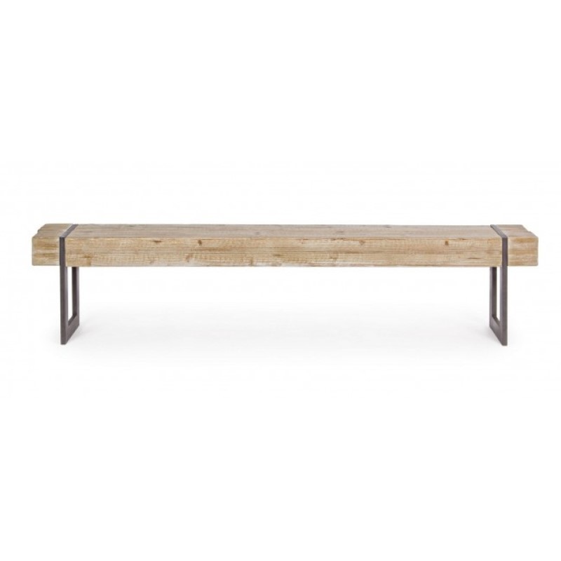 Panca industriale urban Garrett legno acciaio