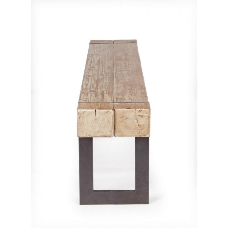 Panca industriale urban Garrett legno acciaio