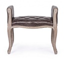 Panca singola dark in tessuto effetto pelle stile design