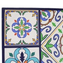 Paravento stampa 3 ante maioliche cm 120,6x2,5xh180,6x2,5xh180
