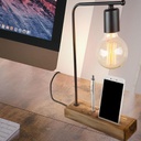 Lampada da scrivania con porta cellulare Vito 24 xh. 39 cm