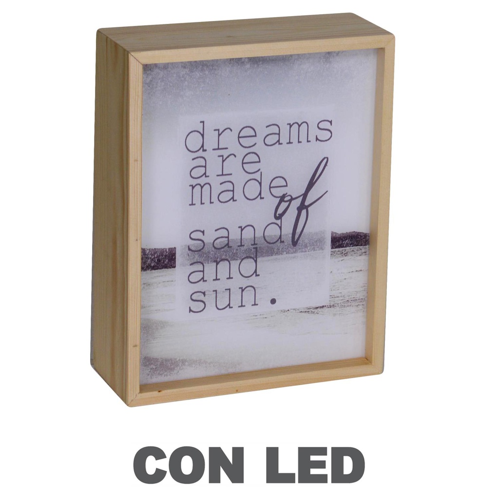 Lampada led scritte cm 20x8h26