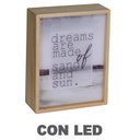Lampada led scritte cm 20x8h26