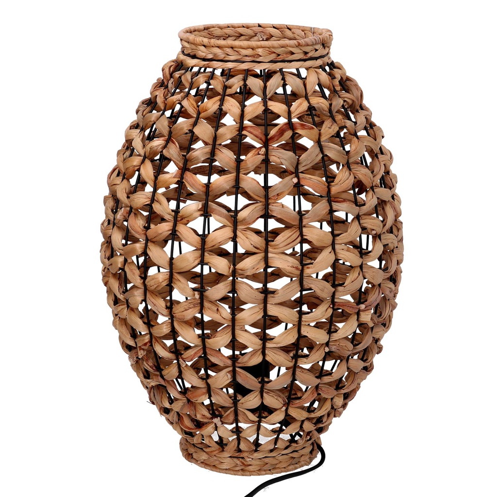 Lampada rattan naturale con attacco cm ø25h35