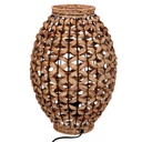 Lampada rattan naturale con attacco cm ø31h44