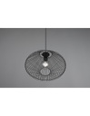 Lampadario Sospensione Gabbia Metallo Nero Cobain Trio Lighting