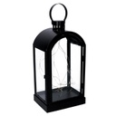 Lanterna led metallo nero cm20,2x15,2h38,5-46