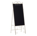 Lavagna metallo bianco menu rettangolare cm47x41h34-128
