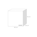 Pensile per cucina Bianco Frassinato Cm 60x32xH 72 1 anta