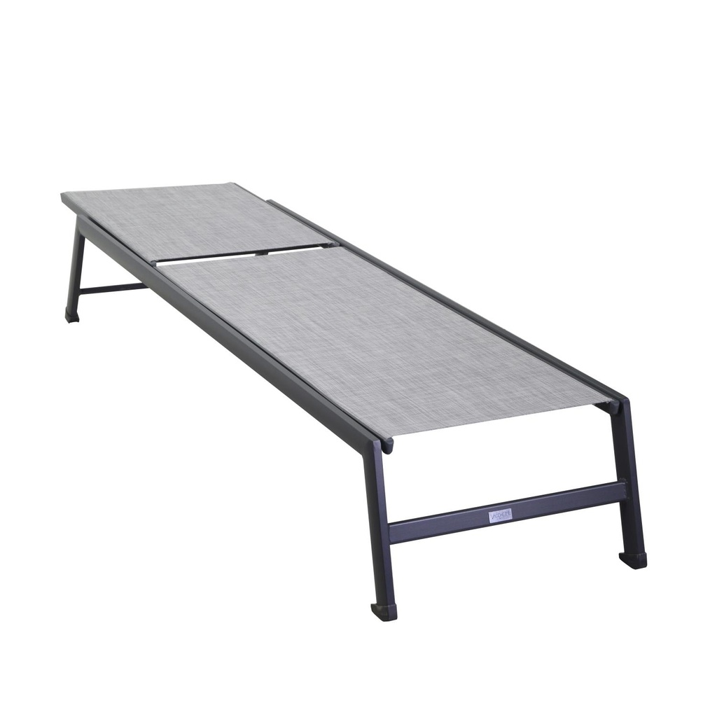 Lettino in alluminio Claveland antracite