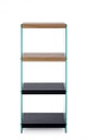 Libreria 4P Line Wood Nero  