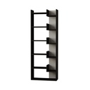 Libreria Oppa antracite bianco 60x162