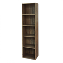 Libreria in legno 5 ripiani scaffale Noce L 40 x H 29 x H 172 cm