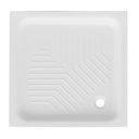 Piatto doccia quadrato in ceramica, 80x80 cm, 10 cm di altezza