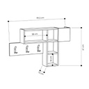 Appendiabiti da parete bianco Game 99.5x15xh.61 cm (GAMEBI)