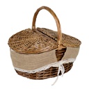 Pic-nic francesca vimini fodera juta ovale cm41x32h19-24-37