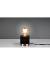 Piccolo Lumetto Tavolo Judy Velluto Nero Ø11 cm Trio Lighting