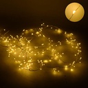 Luce filo 160 micro led bianco caldo alimentazione fissa uso esterno cm1x1x200