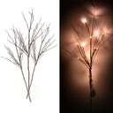 Luce rami glitter oro argento 72 led bianco caldo cm40x40h100 aliment. fissa
