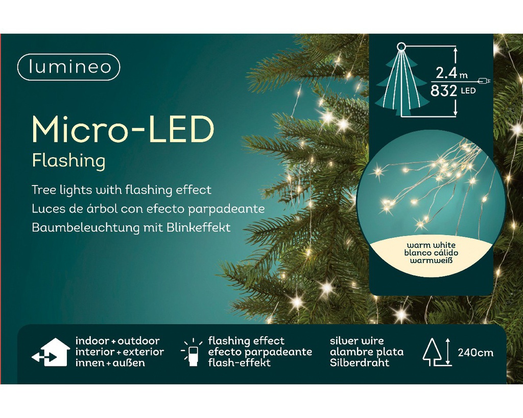 Luci di natale effetto albero TREE BUNCH FLASH interno esterno