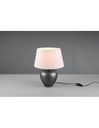 Lume Da Tavolo Abby 1xE27 Ceramica E Paralume Bianco Trio Lighting