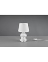 Lume Da Tavolo Abu Ceramica Scimmietta &quot;Non Vedo&quot; Bianco Trio Lighting