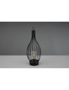 Lume Led Batterie Ricaricabili Mairana Nero Sensore IP44 Trio Lighting