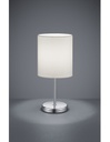 Lume Tavolo Jerry Cromo Paralume Bianco Ø13 cm Trio Lighting